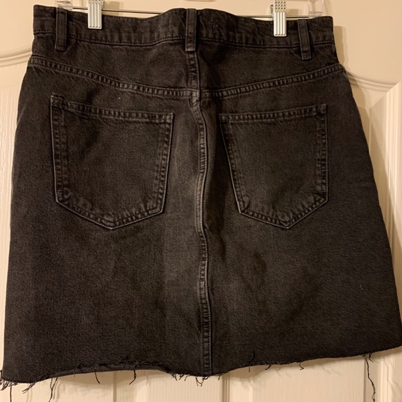 Free People Black Denim Skirt - Picture 2 of 3